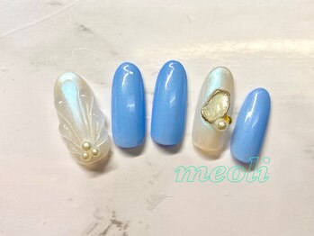 ミオリィ(meoli)/ワンカラー＋ぷっくりアート