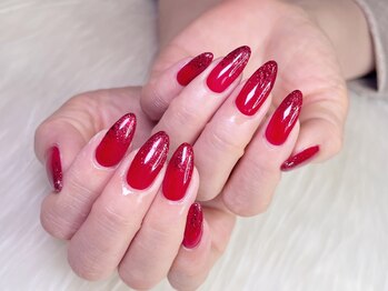 エムネイル(M-Nail)/★艶々レッドグラデーション★