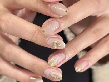 ラクネイル 浦和店(raku nail)/ゴールドニュアンス