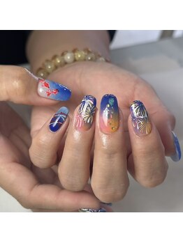 ライフ セカンド(LIFE2nd)/夏祭りネイル