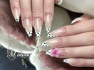 フレンチ|ドットネイル