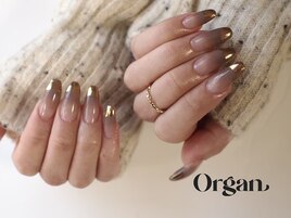 グラデーションミラーネイル