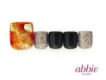ネイルサロン アビー 宮益坂店(abbie)/秋べっ甲フット¥12298