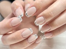 キャッツアイトーキョー 西荻窪店/ガラスフレンチネイル