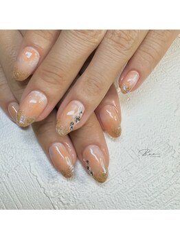 ドットビー(.Bee)/オレンジブライダルネイル