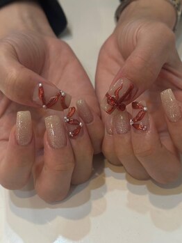 ロミー(Rommy)/クリスマスプレゼントネイル