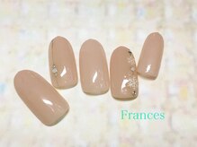 フランセス(Frances)/シンプル雪の結晶ネイル