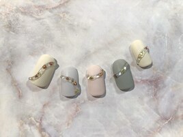 ぷっくりアートネイル