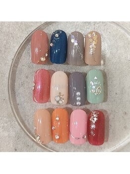 ヘルシーネイルサロン マリアール オーロラタウン店/定額シンプルデザイン