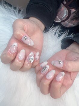 ヘブン ネイル 鶯谷(HEAVEN Nail)/フレンチ×ストーン
