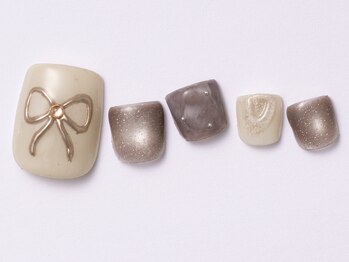 アイ ネイルズ 天神店(I nails)/グレージュミラー　￥8800