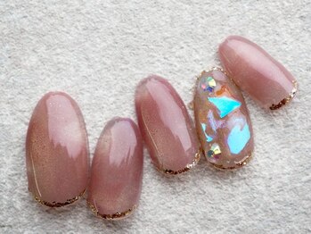 ちゅるんピンクの大人ワンホン