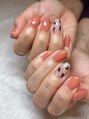ヌル ネイル 新宿(NURU NAIL)&nbsp;定額コース/コーラルカラー