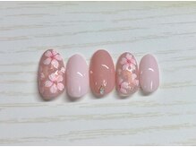 サビーハネイル(Sabiiha nail)/透け感桜ネイル