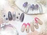 【ジェルチップ長さ出し】選べるワンホンアート　￥9800
