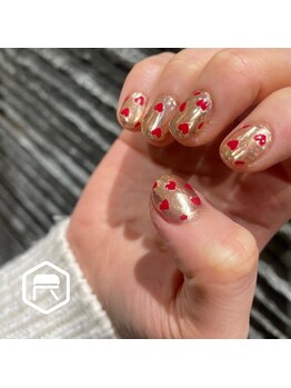 東海最大級ネイルサロン by レディスペネイル 名駅店/ハートネイル