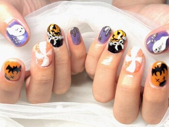 ネイルサロンブリス(nail salon Bliss)/☆楽しいハロウィンネイル☆