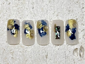 ナンバーネイル 立川(N゜Nail)/ネイビーニュアンスネイル