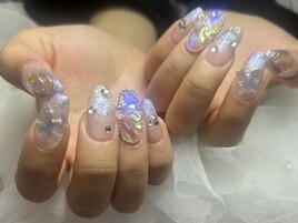 ガラスストーン/リボン/キラキラ