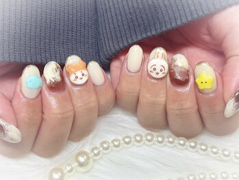 ちいかわ×カフェラテネイル