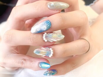 ネイルアンドアイラッシュ シシュ なんば本店(nail&eyelash SyiSyu)/マーメイドネイル