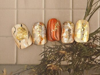 ゆびノさき/金箔ニュアンスネル