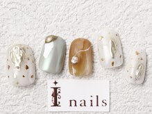 アイネイルズ 梅田店(I nails)/ゴールドニュアンスミラー￥9200