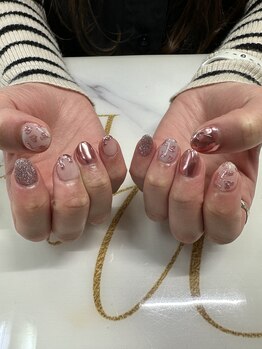 メイ アンド ウェイ(May&Way)/ミラーハートネイル