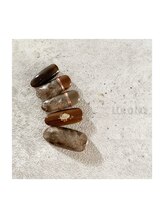 レアネイル(LLe'a Nail)/ブラウン×ニュアンス