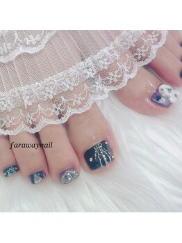 ファラウェイネイル(Faraway nail)/フットネイル秋☆