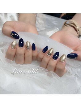 ロア ネイル(Loa_Nail)/ネイビーネイル
