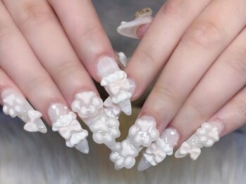 肉球フリルネイル スカルプ