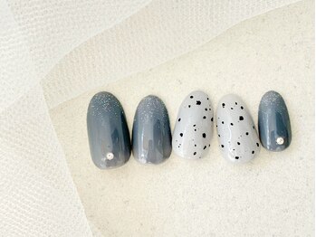 ダルメシアン柄/大人ニュアンス