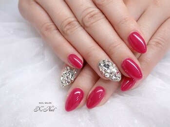 クロッシー 上桂(X`cNail)/ワンカラー+埋め尽くし