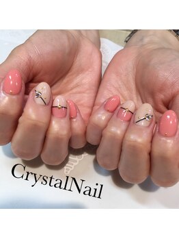 クリスタルネイル ボンベルタ橘店(CRYSTAL NAIL)/シンプルネイル