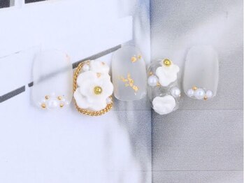 ゆびノさき/スカルプで作っちゃう3d花♪