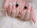 フレンチ×ドットネイル