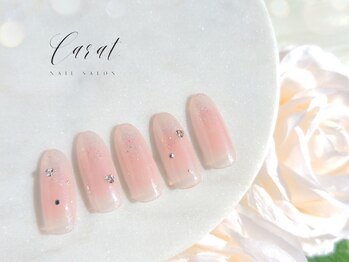 ふんわりチークネイル