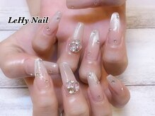 レヒネイル(LeHy nail)/マグネット×ストーンネイル