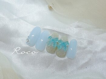ネイルアンドアイラッシュ ロコ(ROCO)/韓国ビジューネイル