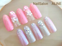 ネイルサロン アリーヌ(ＡＬＩＮＥ)/【定額】トレンドコース￥6500