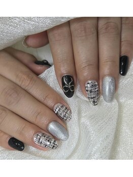 モノトーンツイード