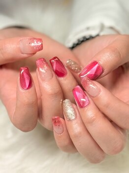 ネイルサイン ラフラフ(NAIL SIGN ROUGH LOUGH)の写真/【持ち込み・お任せも大歓迎！】デザインが決まっていなくても、時間内でできるデザインをご提案します♪