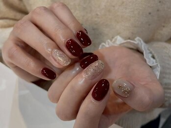 Narumi限定ボルドーネイル