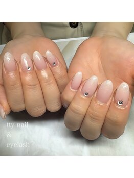 ティーネイルアンドアイラッシュ(tty)/ベイビーブーマー/花びらネイル