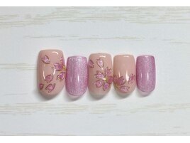 ぷっくり桜ネイル