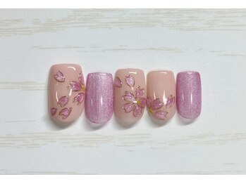 サビーハネイル(Sabiiha nail)/ぷっくり桜ネイル