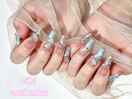 リボンネイル ロングネイル
