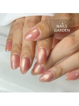 ネイルズガーデン(NAILS GARDEN)/フラッシュマグ×ワンカラー