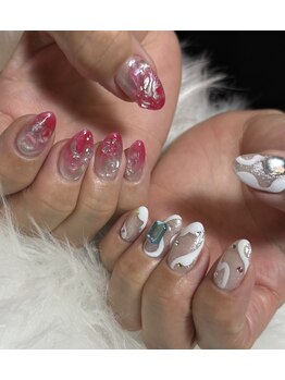 アンクジェーネイル(ankJ.nail)の写真/【トレンド×美フォルム】理想の仕上がりに☆持ち込みok♪《ワンカラー/フレンチ/ニュアンスアート》